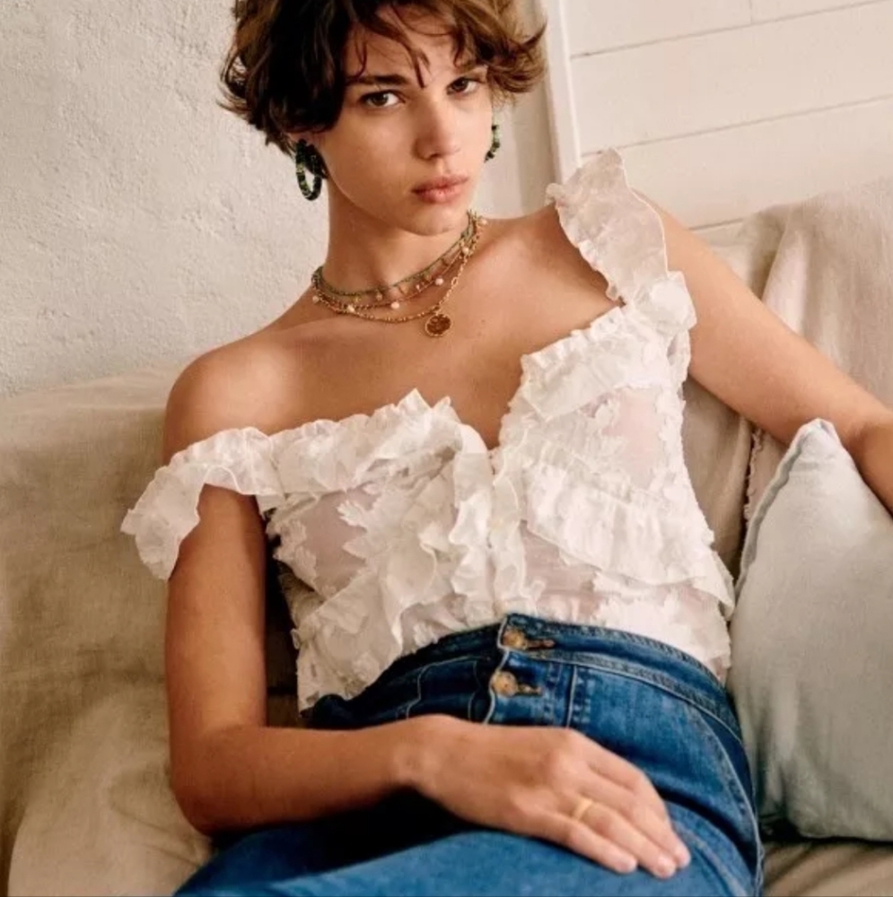 Sezane Alban Sleeveless Blouse